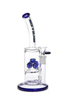 528.5 | XY528 10 inch NICE GLASS 5-Wheel Perc Bubbler