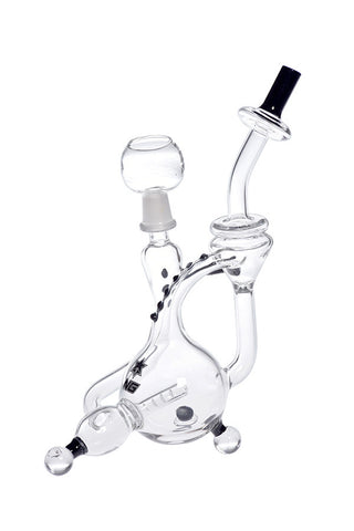 525.5 | XY525 9 inch NICE GLASS 3-Point Stand Recycler