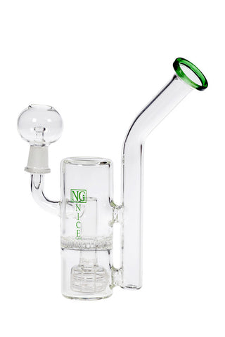 188 | XY18 8-inch NICE GLASS Gridded Showerhead to Honeycomb Oiler
