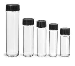 1010  1010GLS 10Gram 10.0 ml Screw Cap Glass Vials