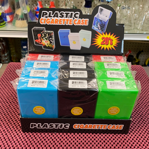 .2 12ps Plastic Push-Solid-20 king Cigarette case