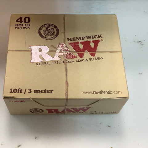 016.2 RAW Natural  unrefined hemp & beexwax wick