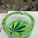 86.2 CRYSTAL LEAF ASHTRAYS 1 6 ASSORTED DESIGNS 0.80