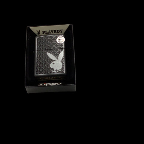Playboy logo on black matte Zippo lighter