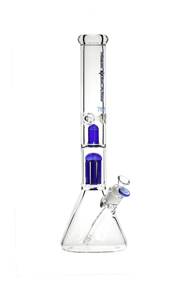 6 07H G 670-7 1 8-inch 7 mm N ICE G LASS 6 -Arm P erc &  S plash G uard B eaker