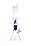 607H G670-7 18-inch 7mm NICE GLASS 6-Arm Perc & Splash Guard Beaker