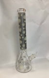 18001 18 inch 9mm Leaf pattern Decal Beaker