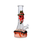 034.4 | ST034 12.5 inch NICE GLASS 3D-Wrap Red Skull Beaker