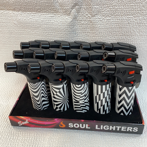 13917 LT0139BW 15pc Black & white Torch