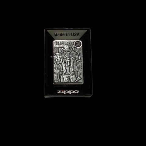 Skeleton zippo lighter
