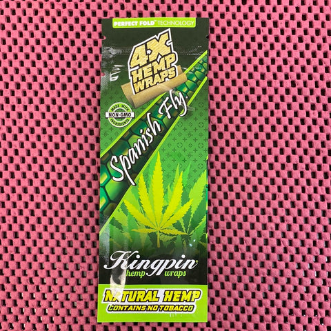.2 kingpin hemp wraps Spanish fly 25/box