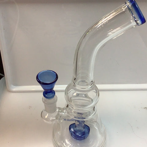 1012.5 8 inch Bent shower w/Colored Bowl