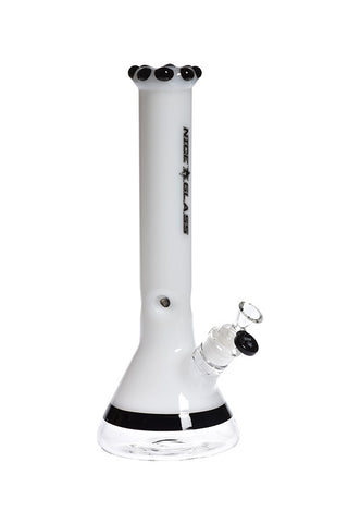 352.5 | S342 13 inch NICE GLASS Ceramic White Bong