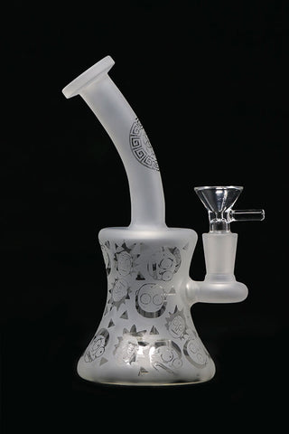 5006.4 | 8 inch Sandblasted Rick and Morty Bubbler