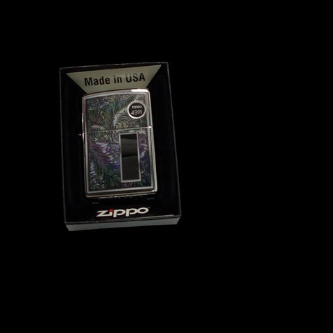 Coloured filigree zippo lighter
