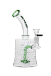 575.4 | XY575 8.5 inch NICE GLASS Honeycomb Base Bubbler