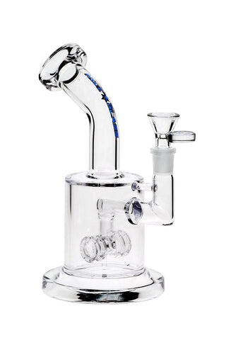 8003 | N8003F 8 inch 7mm NICE GLASS Double Wheel Perc Bubbler