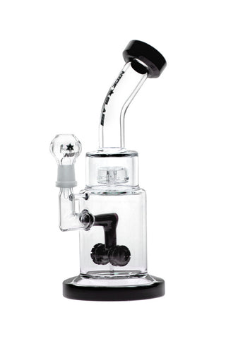 8002 | N8002 9 inch NICE GLASS Double Wheel Perc Rig