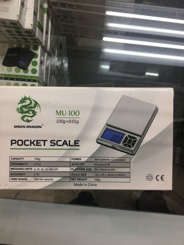 2 1100 G reen d eagon M U-100 P ocket s cale 1 00g X  0 .01g