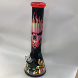 567 Fire skull 14” beaker