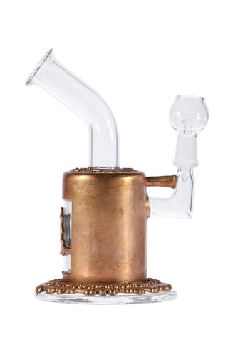 8045.5 | N8045 8 inch NICE GLASS Electroplated Two Wheel Perc Rig