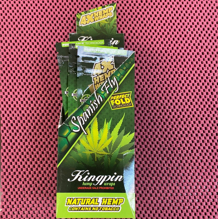 . 2 k ingpin h emp w raps S panish f ly 2 5/box