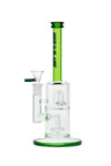 544 | XY544 10 inch NICE GLASS Double Showerhead Perc Bubbler