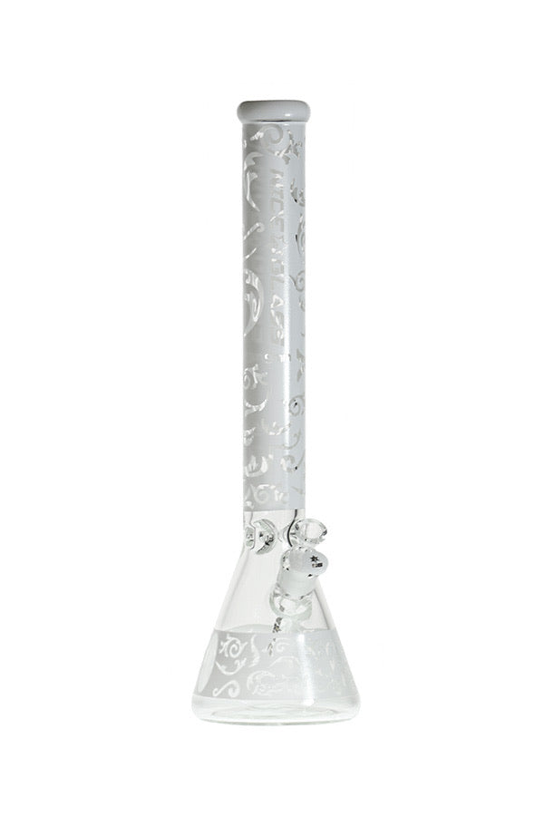 7 26 |  L 726 1 9 i nch 9 mm N ICE G LASS S andblast F loral B eaker