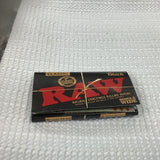 RAW black single wide Natural  unrefined rolling paper