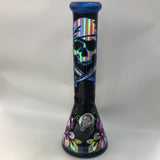 567 Fire skull 14” beaker