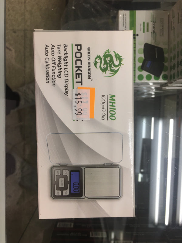 0 8100 G reen D ragon M H100 p ocket s cale 1 00g X  0 .01g