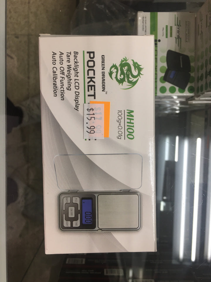0 8100 G reen D ragon M H100 p ocket s cale 1 00g X  0 .01g