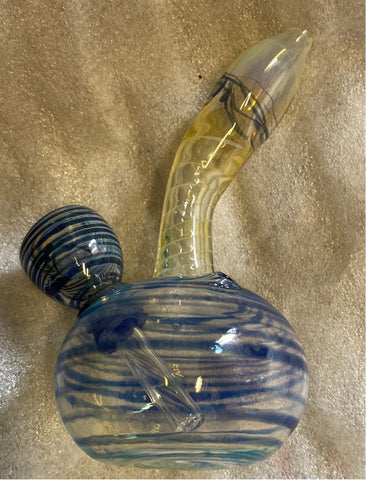 706.5 CCB-249 GLASS HAND PIPE 6INCH BUBBLER