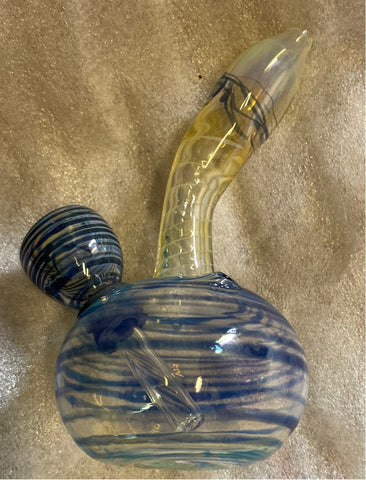 706.5 CCB-249 GLASS HAND PIPE 6INCH BUBBLER