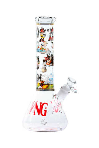 1148.5 | YN1148 12 inch 7mm NICE GLASS Disney Decal Beaker