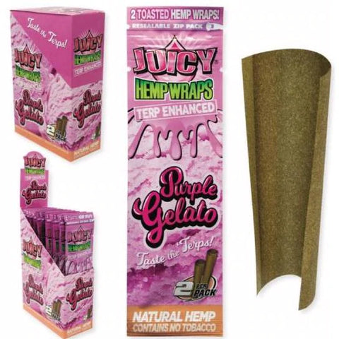 .2 Juicy Jay Hemp Wraps Purple Gelato