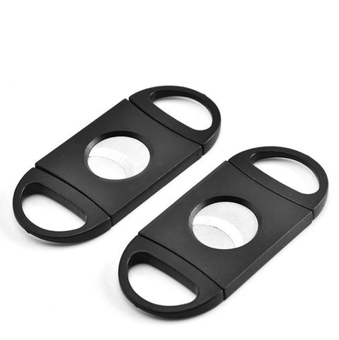 517.5 Plastic Stainless Steel Double Blades Cigar Cutter IA517