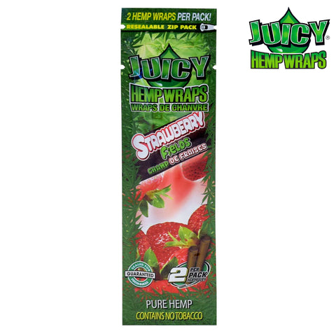 2 Juicy Jay Hemp Wraps strawberry Fields