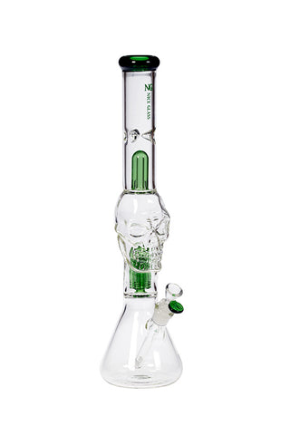 007 | Y007 19-inch Skull Head 6-Arm Tree Percolator Bong